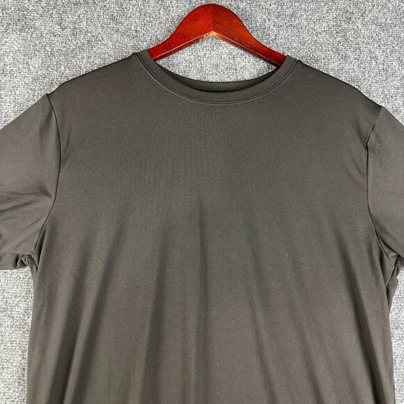 32 Degrees Tee Mens Large Cool Black Short Sleeve Crew Neck Pullover Shirt - Picture 2 of 7